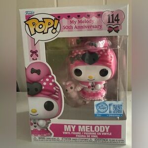 Funko Pop! My Melody 50th Anniversary Pink and White Figure